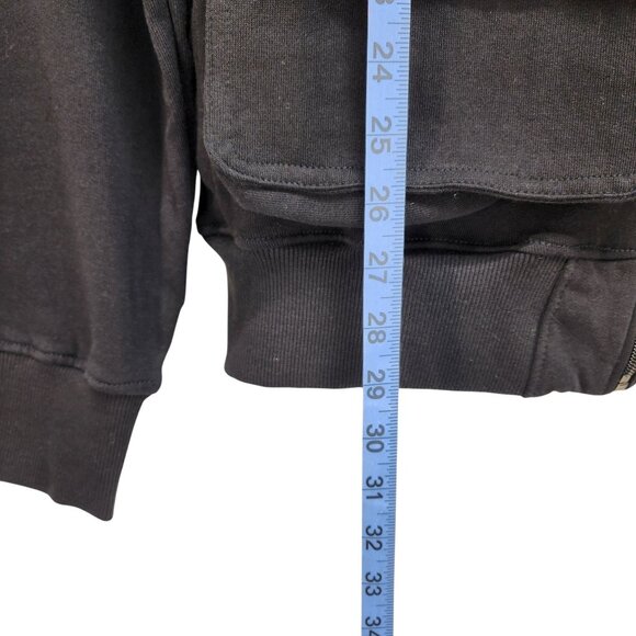 Preme Black With Multiple Utility Pockets Full-Zip Hoodie Size L - Picture 11 of 14